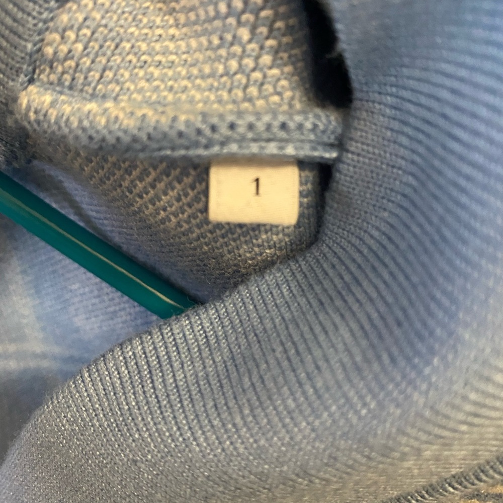 Sandro Blue and White Plaid Cardigan - Picture 6 of 6